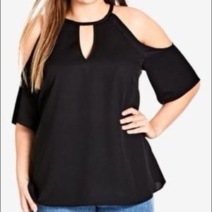City Chic Cold Shoulder Top (20)